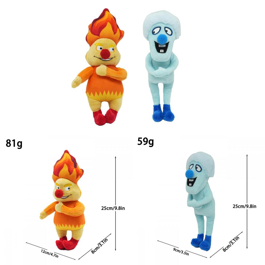 The Year Without A Santa Claus Plush Toy Fire God Ice God Soft Stuffed Doll For Kids And Collectors