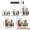 2pcs  Curtains Christmas Trees Gifts Snowflakes Sparkle (2) Light Filtering Modern Curtains Machine Washable Fabric Curtains All