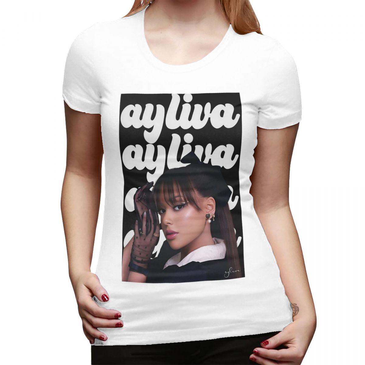 

Pop Art Ayliva In Liebe TShirt for Women Crew Neck Streetwear T Shirts Womens Tees Short Summer Clothes Tops S
