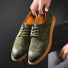 New Brock Leather Men's Casual Shoes Large Size Fashion European, American and British Style Youth Shoes