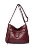 Women's Bag, Retro and Fashionable Crossbody Bag, Women's Washed Soft Leather Feel, Mother's Bag, Single-shoulder Bag