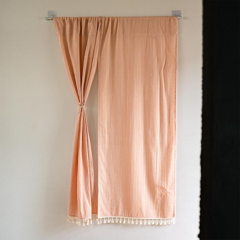 Tenda in Cotone e Lino Stile Giapponese Divisorio Cucina Soggiorno Camera da Letto Tenda da Appendere alla Porta Tende Mezzeporte per la Casa
