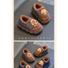 Autumn and Winter Children's Bags, Heels, Cotton Shoes, PU Leather Waterproof, Warm, and Plush Cotton Slippers for Adults and Children At Home