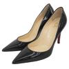 Ausgezeichnete Pumps Spitze Schwarz Lackleder Damen 34.5 Gebraucht
