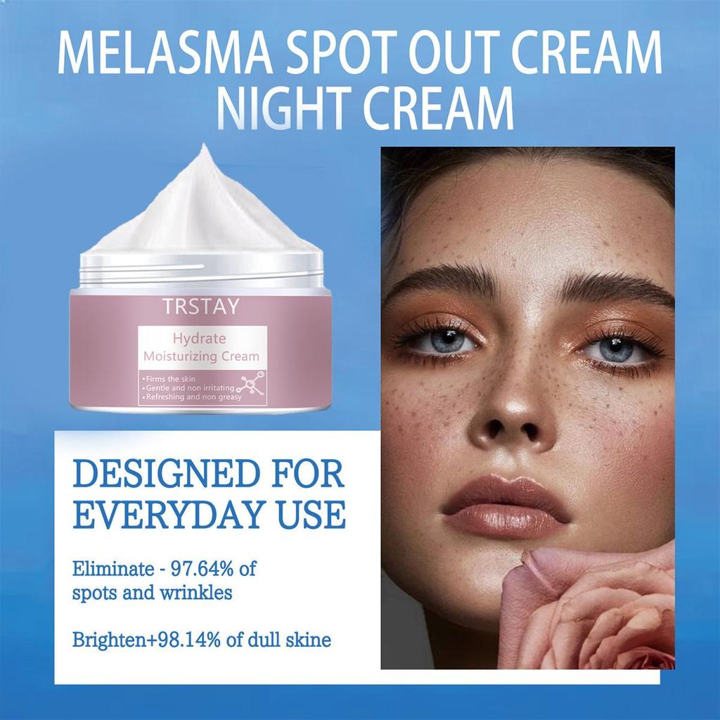 Brightening Cream Cleanses the Face, Moisturizes the Face, Balances Skin Tone, and Shrinks Pores