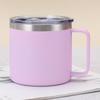 Neue 14oz Tasse mit Deckel und Griff Vakuum 304 Edelstahl Isolierflasche Büro und Zuhause Becher