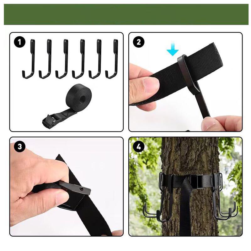 Outdoor-Baumhaken zum Aufhängen für Jagd & Camping (6 Pack)