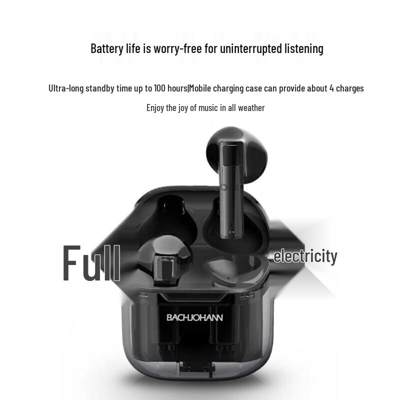 Bach John T6 Smart Noise-Cancelling True Wireless Sport Earbuds