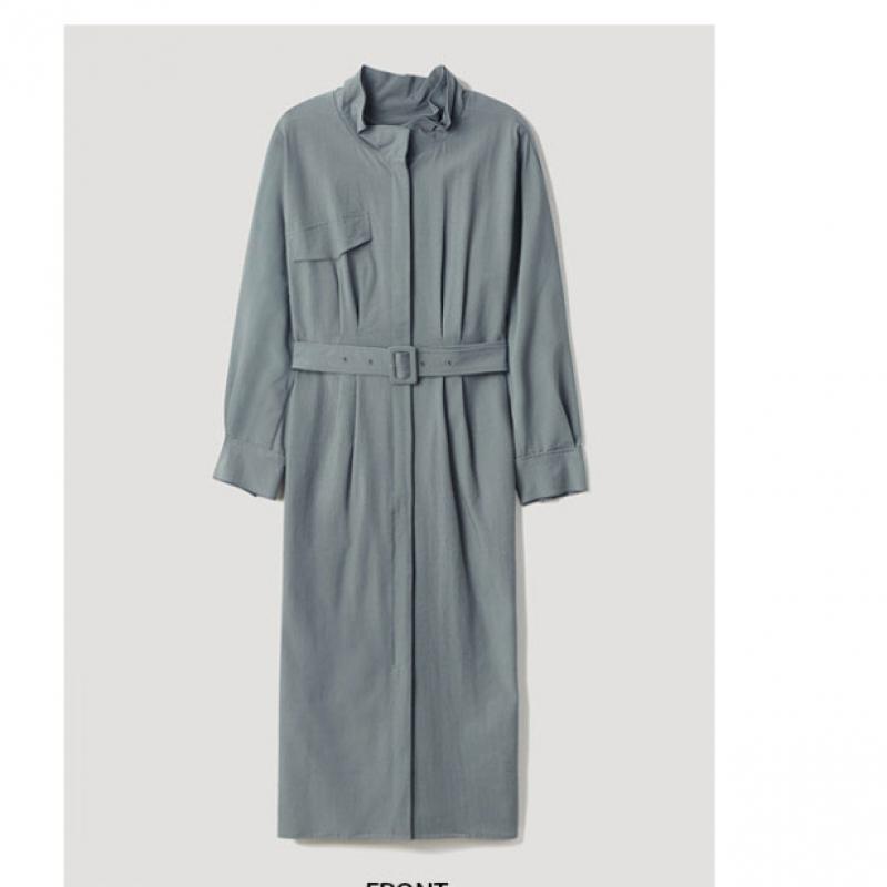  She S miSS  Lady Belted Gather High Neck dreSS