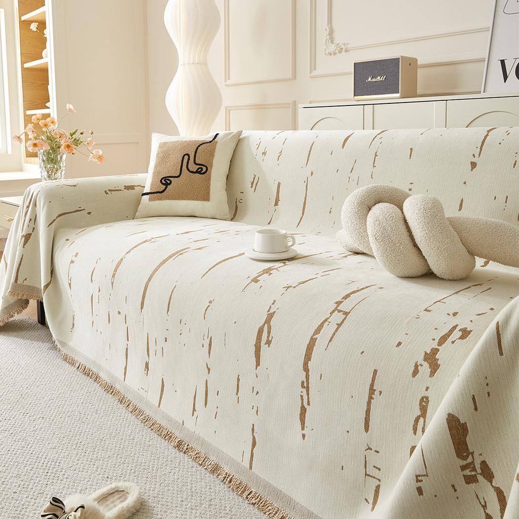 Sofa Cover Towel High Sense Sofa Cover Four Seasons Universal Sofa Towel Non-Slip Anti-Cat's Paw Pujiang Sofa Cover All Inclusive