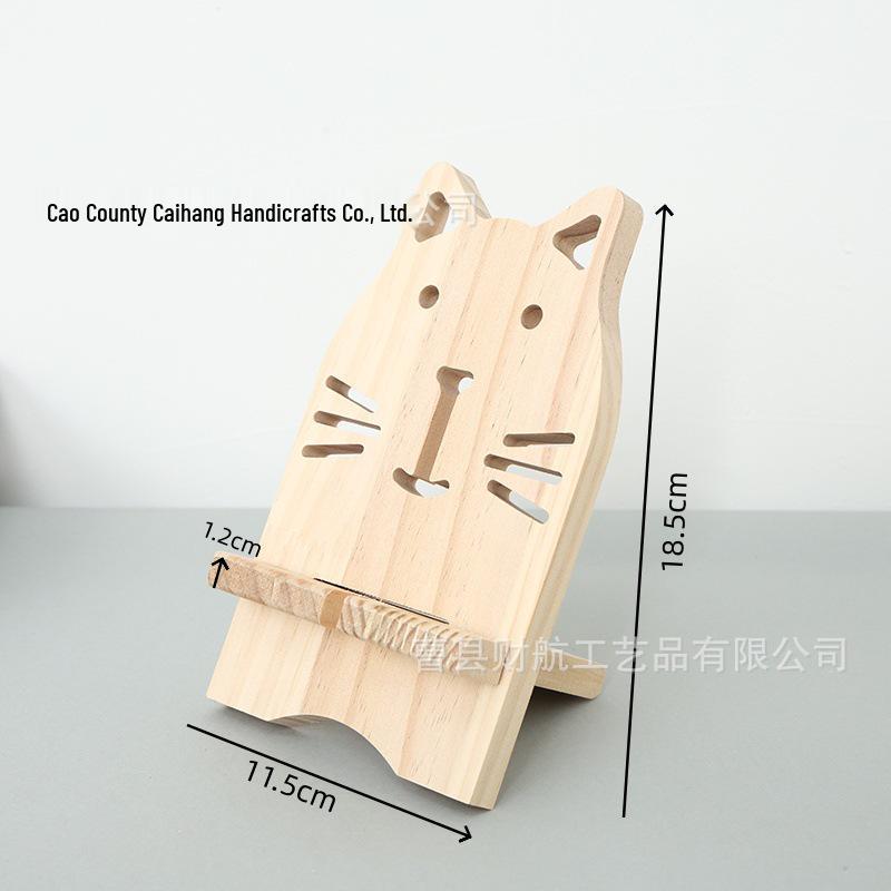 Supporto Ricarica Telefono da Scrivania in Legno Massello