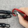 Fishing Lanyards 22cm Retractable Coiled Tether with Carabiner Boating Fishing Rope Retention Rope Fishing Tools Tackle