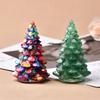 1PC Crystal Resin Christmas Tree Handmade Ornament Natural Stone Amethyst Fengshui Sculpture Lucky Christmas Trees Home Decor