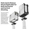 Street Photography Handle Kit Bundle for Insta360 with Camera Grip and Cage Quick Remove Mount