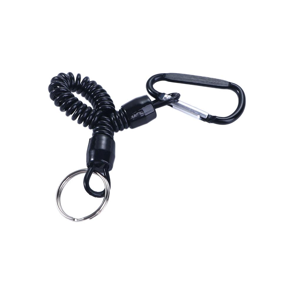 Climbing Keyring Tackle Outdoor Retractable Tools Lanyards Carabiner Spring Rope Fishing String