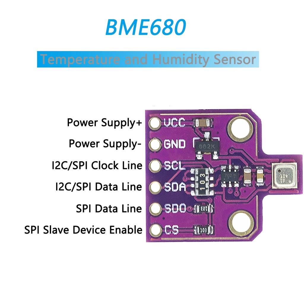 CJMCU-680 BME680 Digital Temperature Humidity Pressure Sensor High Altitude Sensor Module Development Board For Arduino