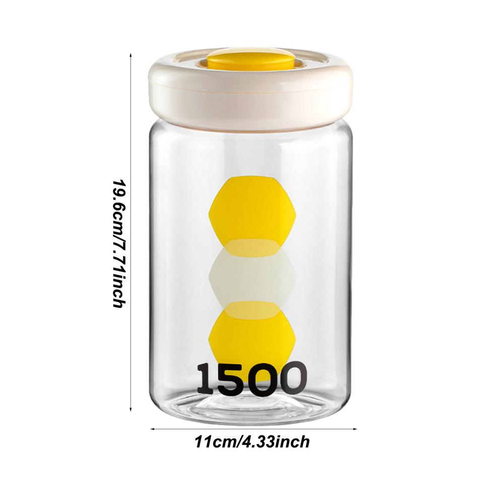 Vacuum Containers For Food Storage Press-type Sealed Jars Flour Sugar Storage Containers Airtight Storage Organization