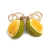 Trendy Simulated Durian Fruit Keychain Eye-catching Durian Pendant Unique Fashion Accessory for Women Gift for Friend