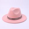 New Western Cowboy Hat Autumn and Winter New Flat-brimmed Wool Top Hat Men's and Women's Versatile Fashion Jazz Hat