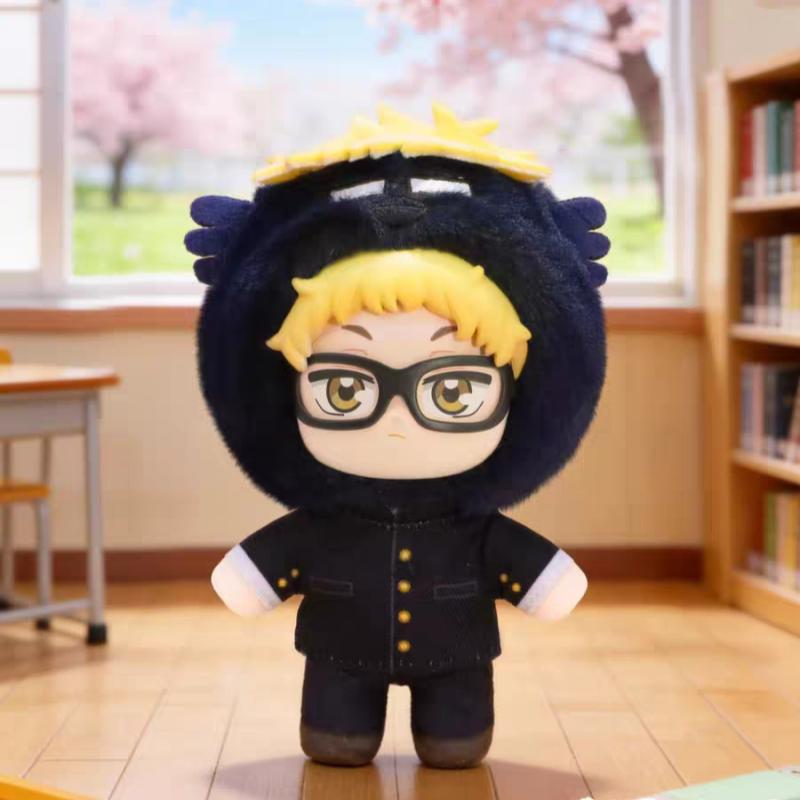Auf Lager Eaki Haikyuu Maskottchen-Serie Vinyl Schlüsselanhänger Hinata Shoyo Kageyama Tobio Tsukishima Kei Spielzeug