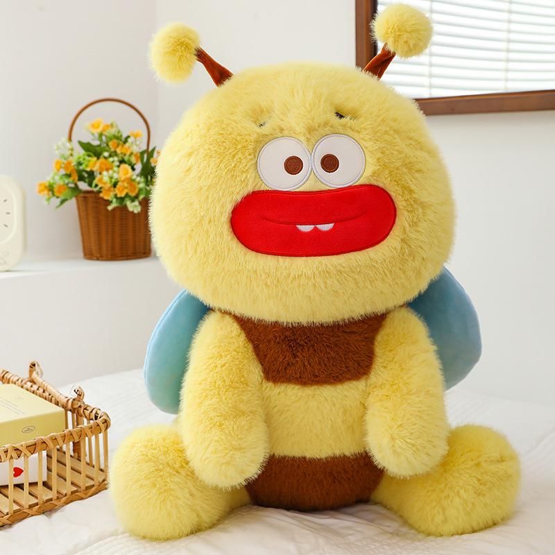 

Большая Пчела Красный Рот Плюшевая Мягкая Игрушка Кукла Подушка Детский Подарок на День Рождения Девочка 35cm/13.77in