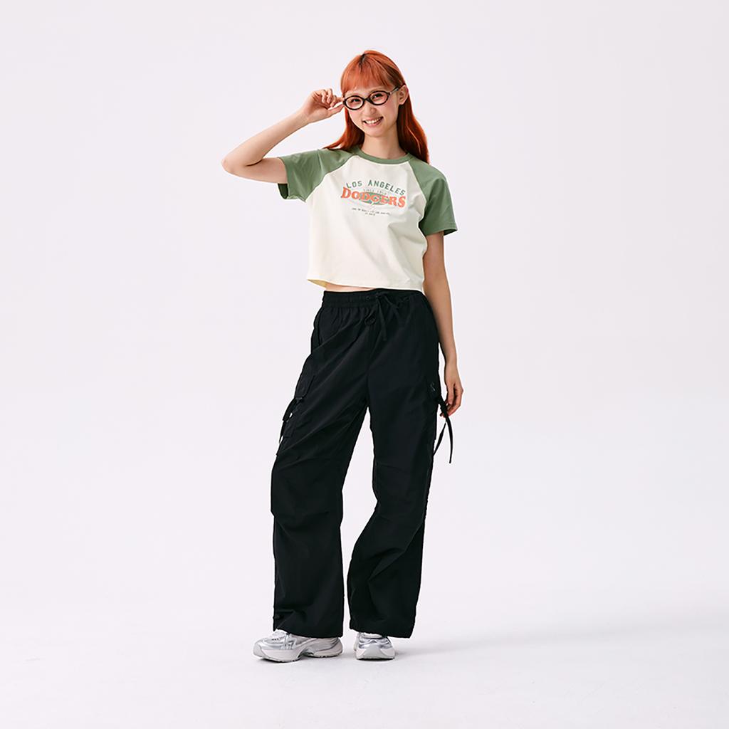 New MLB New York Yankees Basic Collection SS25 Cargo Pants Women's Black 3FWPB0653-50BKS