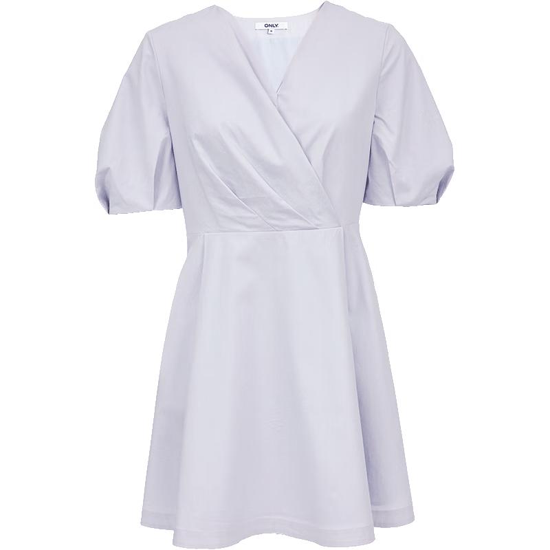 ONLY Women's V-neck Puff Sleeve A-line Short Dress