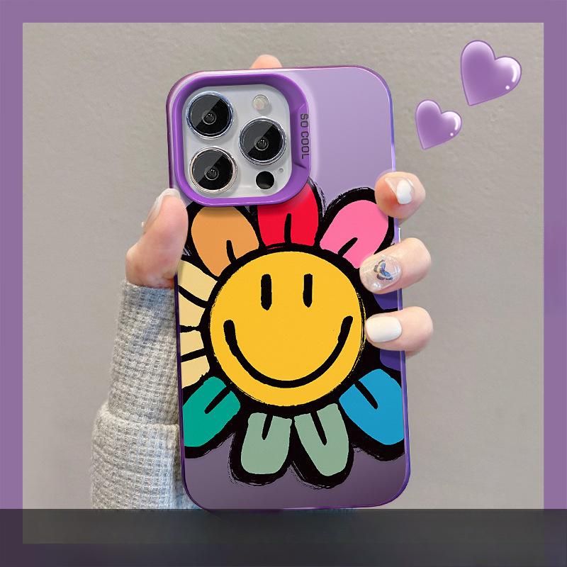 

Подходит для Apple 13 Чехол для мобильного телефона Iphone15pro Подставка с изображением подсолнуха 14 Цвет серебристый матовый 12 Большое отверстие 11 Расширенный X iPhone 6s Plus