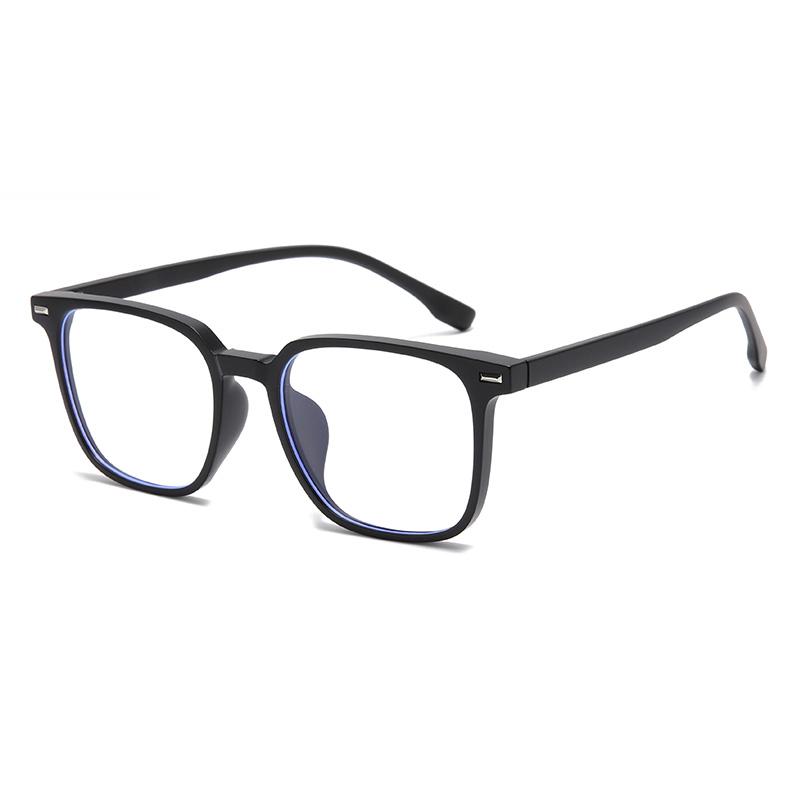 1.56 Aspheric Blue Light Blocking Square Myopia Glasses TR90 Prescription Frames For Women Men With Cylinder 0 To -6.0