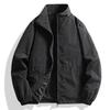 Large Size New Hoodless Stand-up Collar Jacket Men's Spring and Autumn Tide Brand Outdoor Casual Jacket
