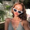 Retro Cat Eye Sunglasses Women Men Minimalist Fashion Sunshade Glasses Outdoor Driving