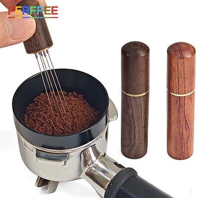 Kaffee-Nadelverteiler Kaffeepulver-Rührer Holzgriff Espresso-Rührer WDT-Werkzeuge Kaffee-Verteiler Barista-Zubehör