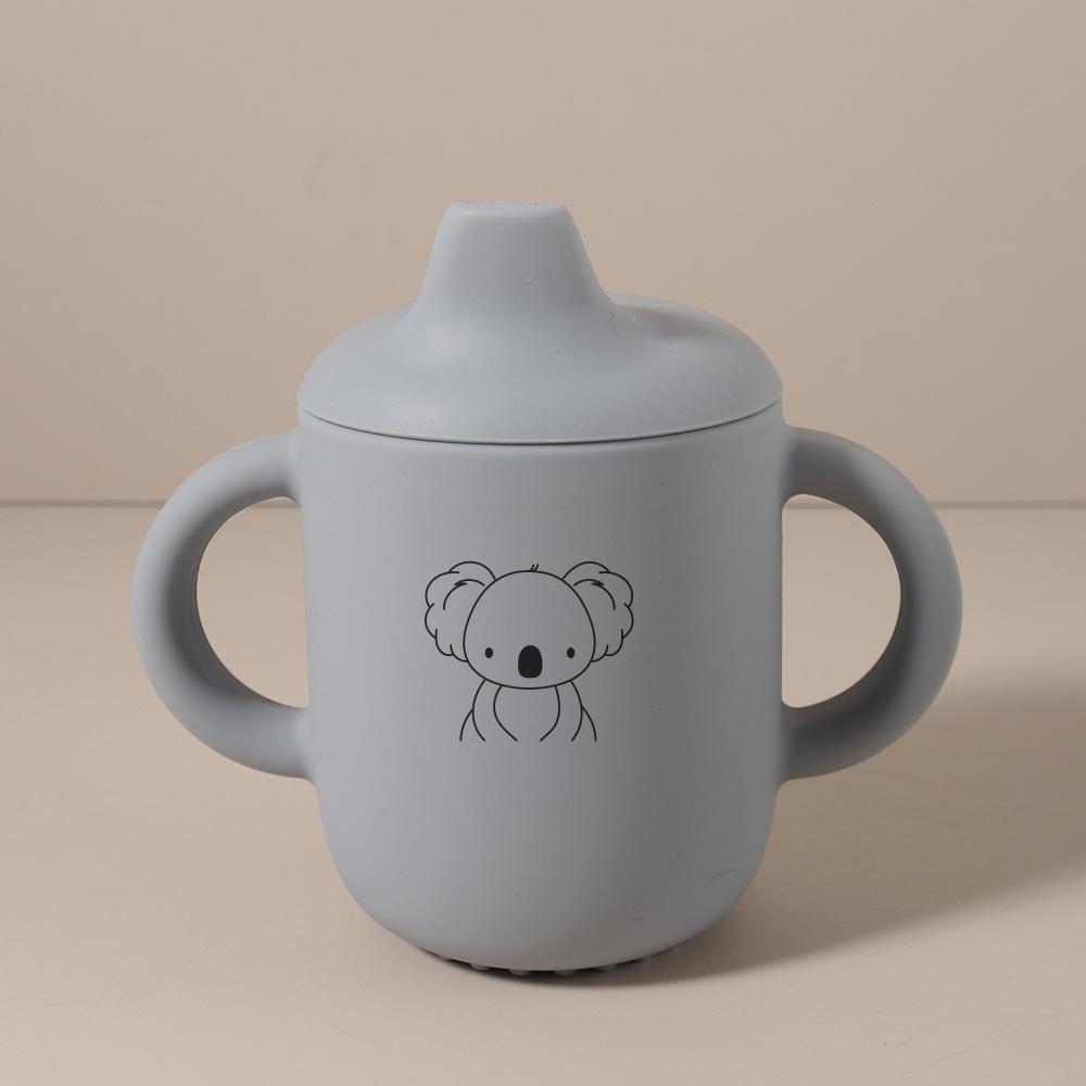 

print unicorn 180ML Baby Silicone Sippy Cup BPA-Free Portable Feeding Cup Portable Learning Drinking Water training Cups