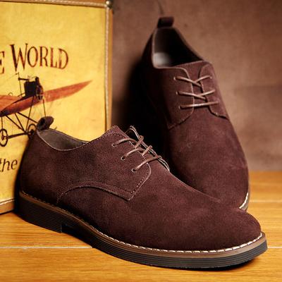 Nuove Scarpe Casual da Uomo in Pelle Scamosciata Scarpe Stringate Retro Business Tempo Libero Eleganti Calzature da Uomo Cool