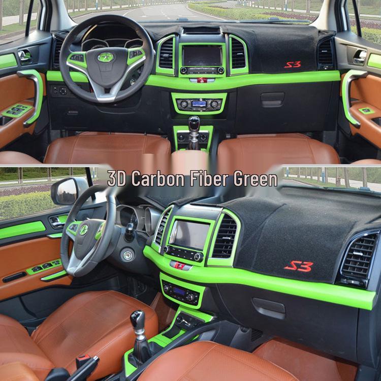 JAC Refine S3 2014-2016 Interior Decoration Stickers: Console, Shift Lever, Door Handle.