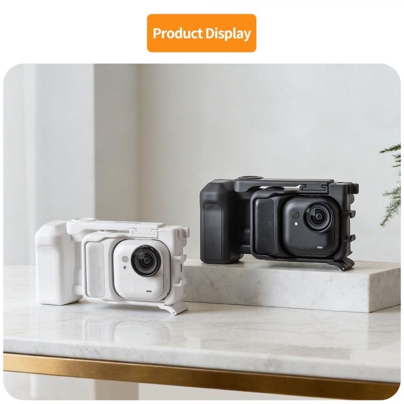 Ergonomic Hand Grip Protective Cage For GO Ultra Camera Handle Cold Shoe Mount for Outdoor Activity Travel Shoot