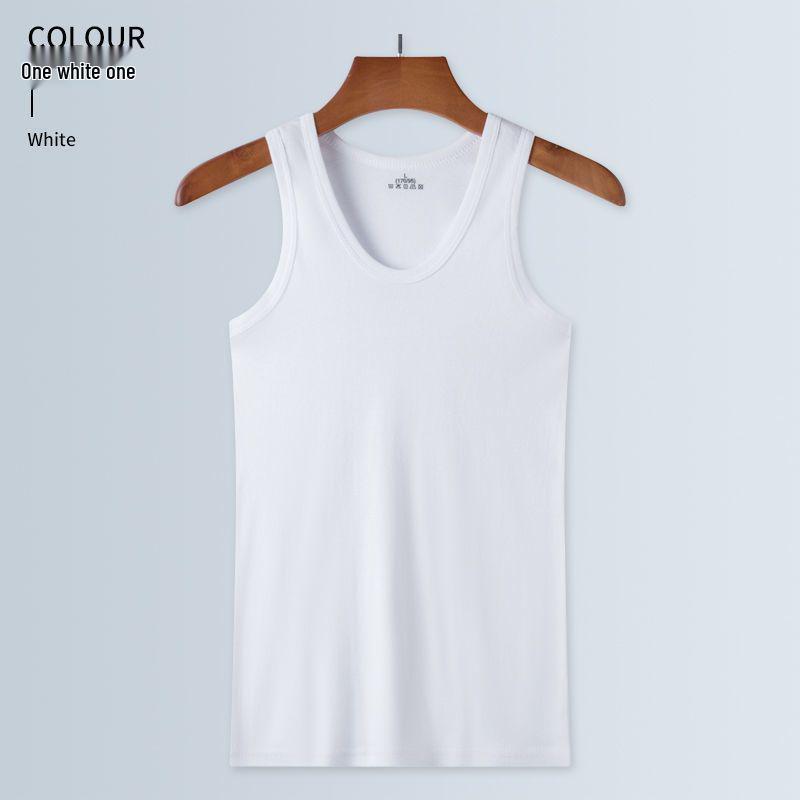 Men's Slim Fit Two-Stripe Quick-Dry Cotton Tank Top