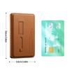Adjustable Viewing Angle Phone Stand Card Storage Foldable Design Magnetic Backing PU Leather Construction
