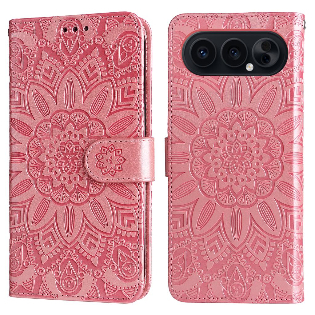 For Honor 500 Pro 5G/Honor 500 5G Case Sunflower Imprint Leather Wallet Phone Cover