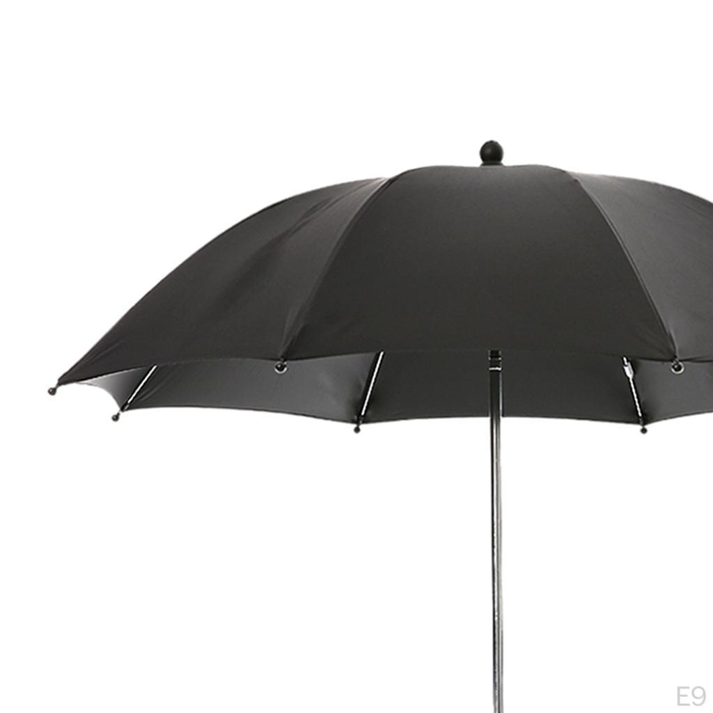Parasol Shade Umbrella Sun Rain Protecter with Fixing Device for Chairs Pram Strollers