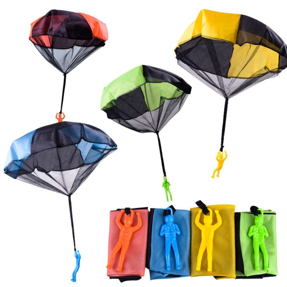 Parachute Sport Plastic Ejecting Parachute Toy Plastic Mini Soldier Game  Outdoor