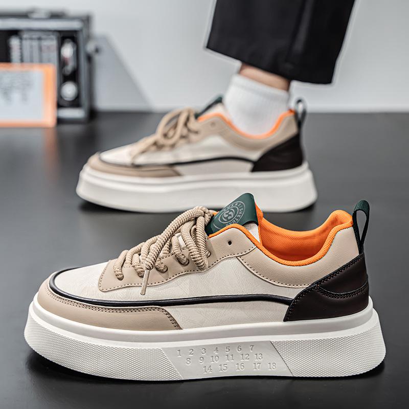 

Мужская обувь 2025 новая осенняя дышащая универсальная повседневная обувь легкая с мягкой подошвой износостойкая спортивная маленькая белая обувь мужская 44