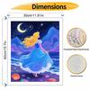 Disney Princess Night Sea Moon Oil Painting Hand Painting Coloring Painting Handmade Diy Home Decoration Gift