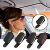 Sunglass Holder For Car Sunglasses Hanger Eyeglass Mount Magnetic Glasses Hanger Clip Sunglass Organizer Protective PU Leather