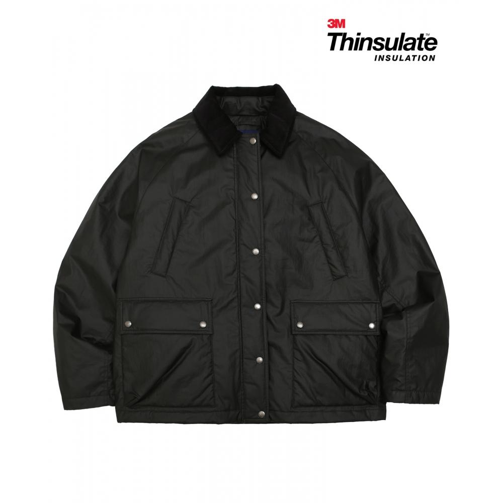 

Вощеная охотничья куртка дан Йельского университета наследия черного цвета