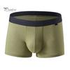 Pánské boxerské spodní prádlo Středně pas, U-konvexní žebrované šortky Kalhotky Prodyšné Elastické Pohodlné spodky