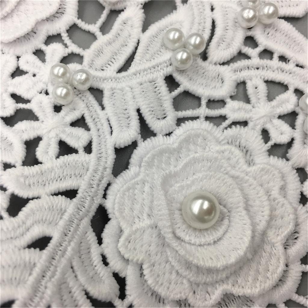 1pc Removable Blouse shirts Doll Collar fake collars apparel fabrics sewing accessories 3D supplies embroidered appliques pearls