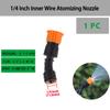 1/2"1/4" Garden High Pressure Atomizing Adjustable Nozzle with Threaded Single/Dual/Triple Nozzle Irrigation Pesticide Sprinkler