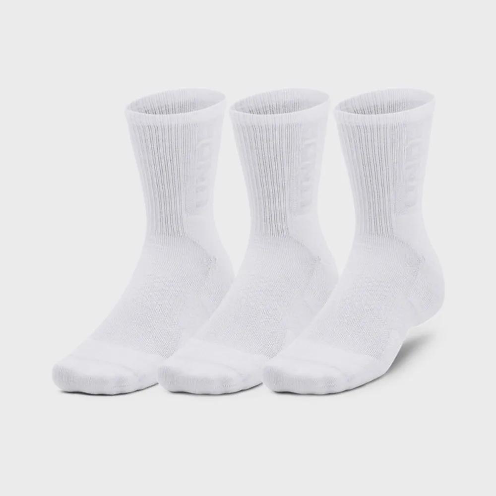 Under Armour 3-MAKER 3-Pack Mid-Crew Socks 1373084-100 2730393 XL
