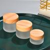 Set of 3 Glass Cream Jar Portable Refillable Empty Cream Small Bottles Containers, Containers, Cases, Travel-Size (50g)